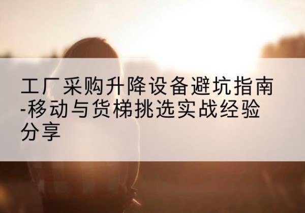 西宁移动式升降机怎么选-工厂采购升降设备避坑指南-移动与货梯挑选实战经验分享